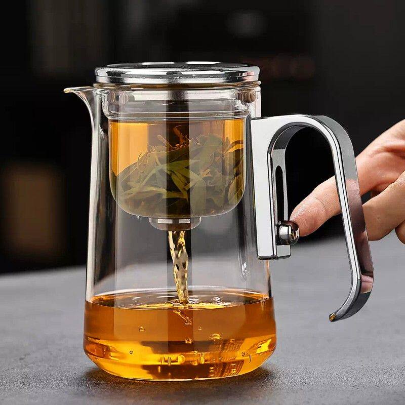 2026新款泡茶壶飘逸杯玻璃磁吸泡茶杯一键过滤茶水分离杯泡茶神器