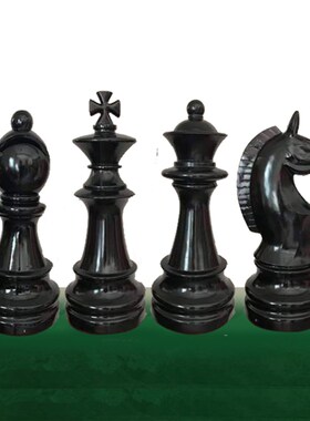 大号国际象棋玻璃钢黑白棋子橱窗装饰房地产园林户外景观美陈摆件