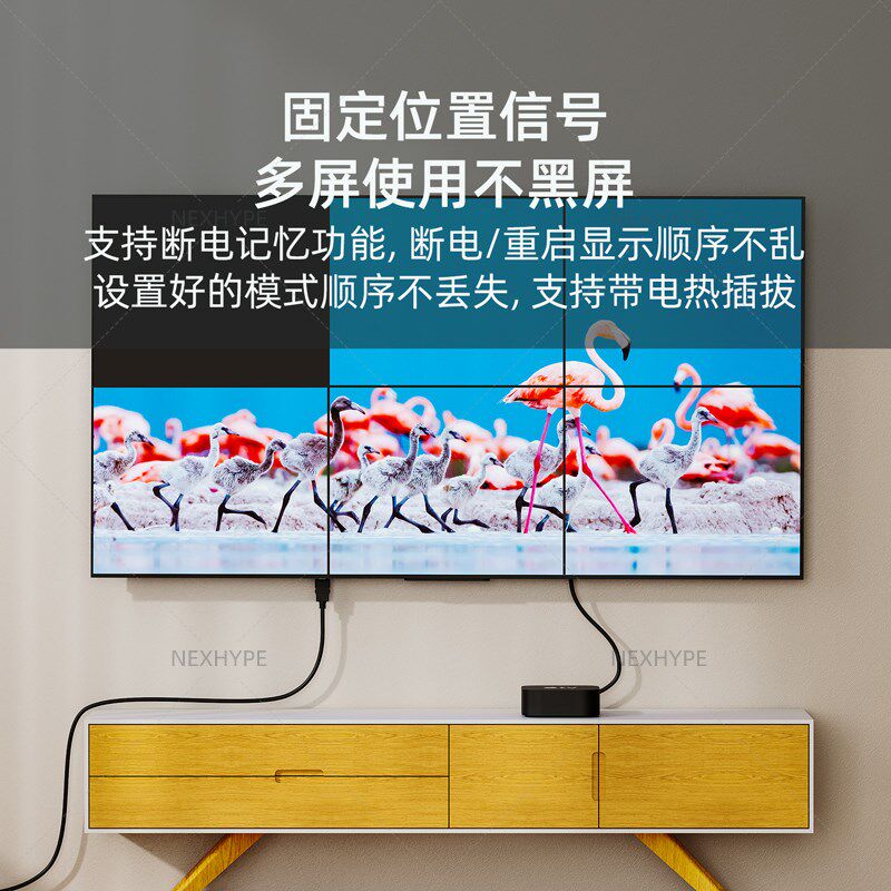 主动式dp转hdmi线240Hz转接头8K丽台显卡多屏宝转换器拼接工控机