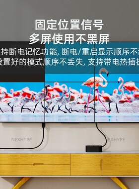 主动式dp转hdmi线240Hz转接头8K丽台显卡多屏宝转换器拼接工控机