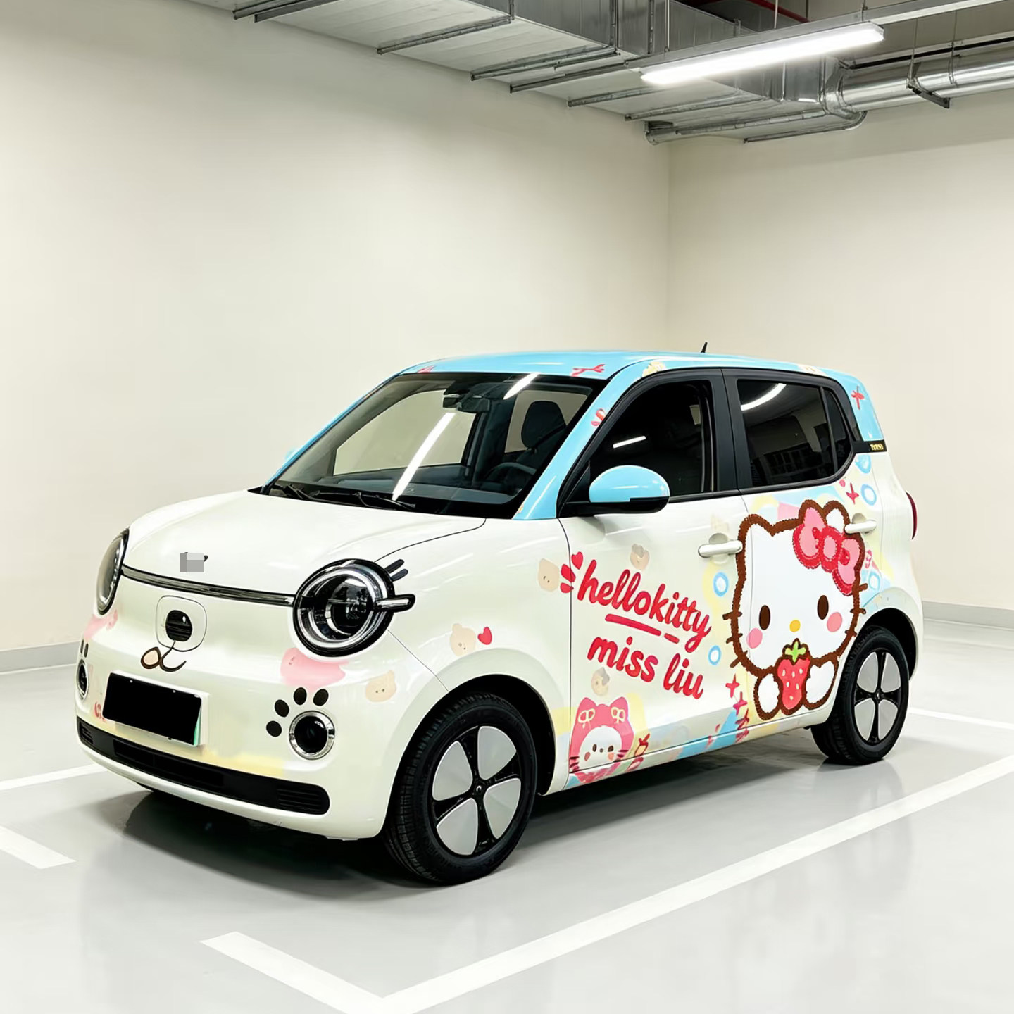 五菱宏光MINIEV凯蒂猫车贴