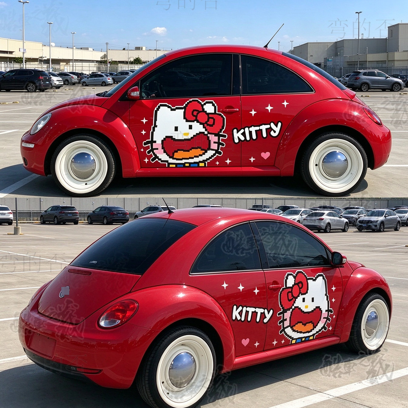 HelloKitty可爱车贴宏光MINIEV