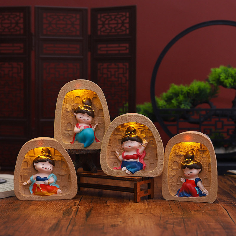 国潮敦煌壁画冰箱贴莫高窟福禧守护者磁贴家居装饰文创贴复古壁画,工业油品/胶粘/化学/实验室用品,树脂,淘宝优惠券,粉丝福利购,淘宝优惠卷