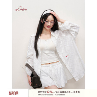 衬衫 Liilou 宽松长袖 镂空立体流苏肌理 Blokecore