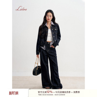 原牛短款 邓恩熙同款 绗线设计 高智运动 挺括牛仔夹克外套 Liilou