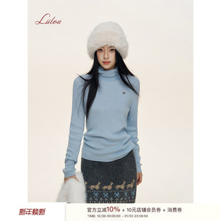 羊毛混纺 fit 百搭高领打底针织衫 长袖 Liilou 上衣秋冬新款 clean