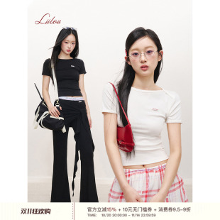 Liilou 蕾絲花邊插肩半袖 fit 天絲棉 clean 短袖 陳都靈同款 25ss