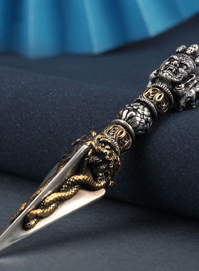 新款尼泊尔藏式橛降魔杵法器吊坠