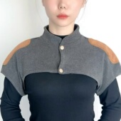 秋冬肩膀保暖护肩周颈椎炎睡觉专用发热防寒男女士护颈防风披肩女