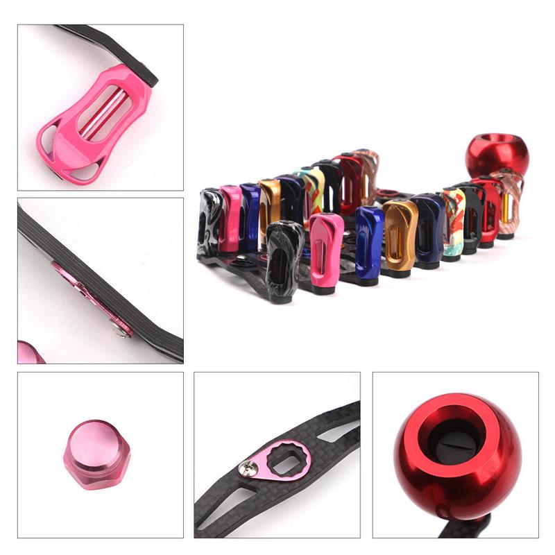 路亚水滴轮摇臂改装碳纤维摇臂握丸路亚渔线轮轻量化改装路亚配件