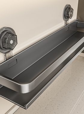 厨房吸盘置物架调料架免打孔家用壁挂墙上佐料调味料品罐收纳架子