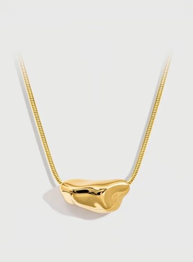 小陨石极简百搭吊坠锁骨链