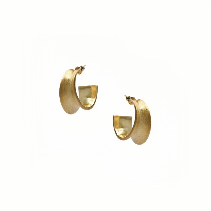 张俪同款剧院宽面原创高级耳环