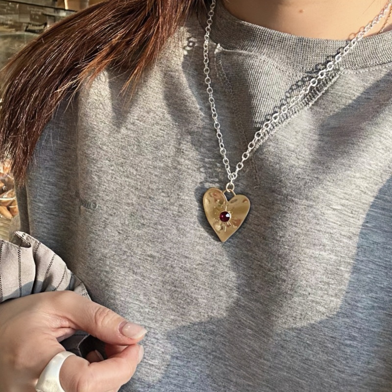 新款星星与心爱心项坠项链