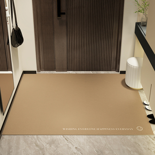 入户门地垫皮革防水免洗可擦简进门口防滑脚垫玄关地毯可裁剪定制