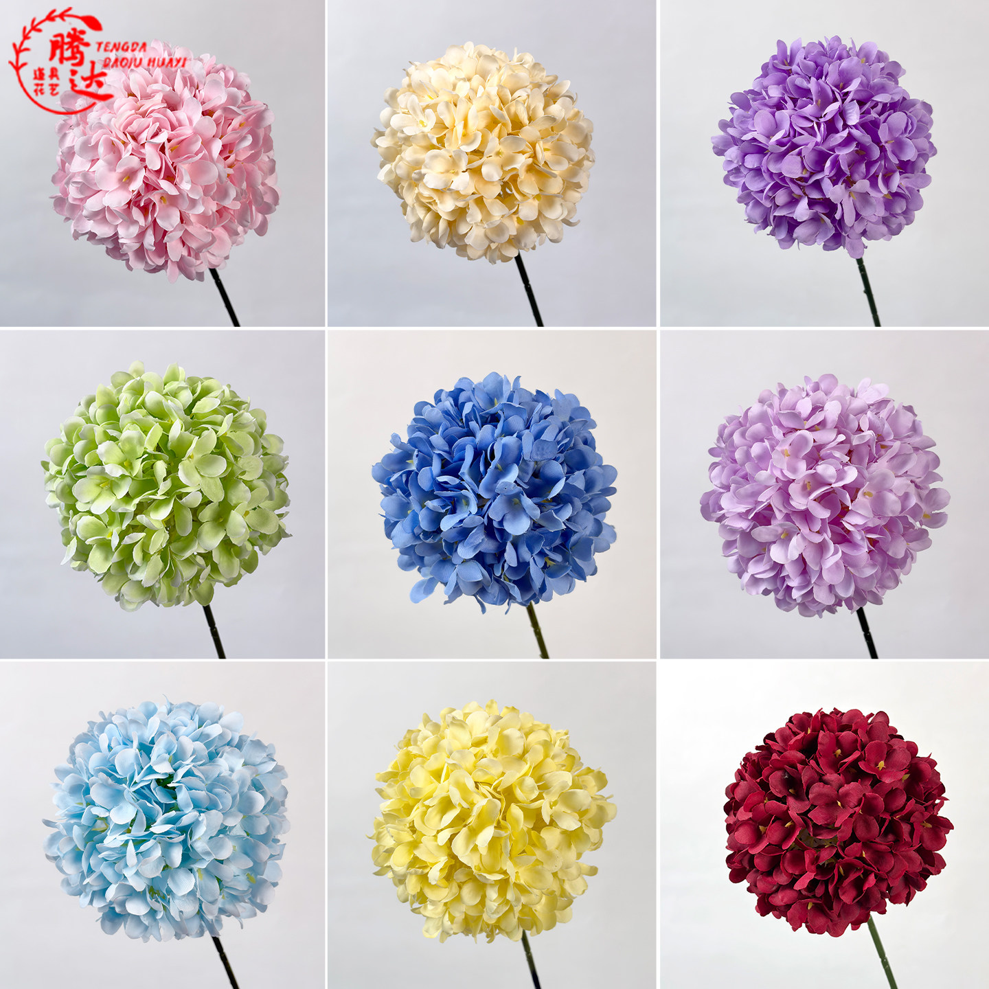 高级感绣球花仿真花束婚礼装饰图片