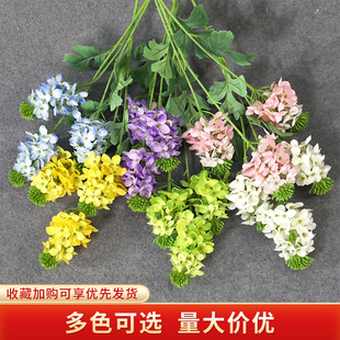仿真花油菜花婚庆仿真花装饰布置假花花艺婚礼布置假花绢花路引花