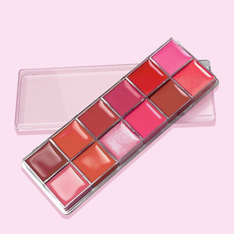 外贸专供12色口红盘 丝绒哑光雾面保湿滋润唇膏唇蜜盘 防水口红盘,彩妆/香水/美妆工具,指甲油,淘宝优惠券,粉丝福利购,淘宝优惠卷