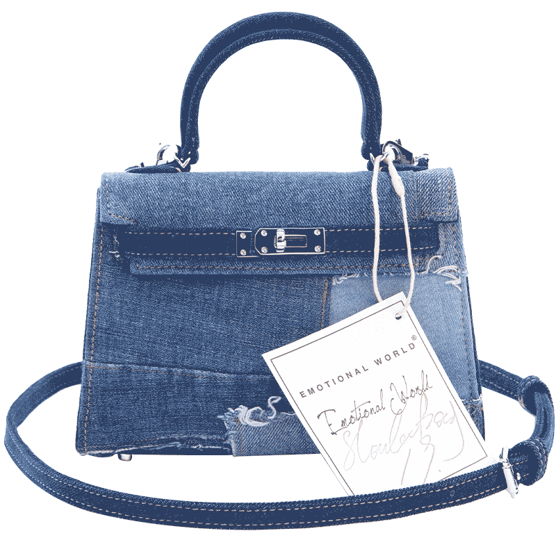Emotionalworld拼接牛仔单肩包
