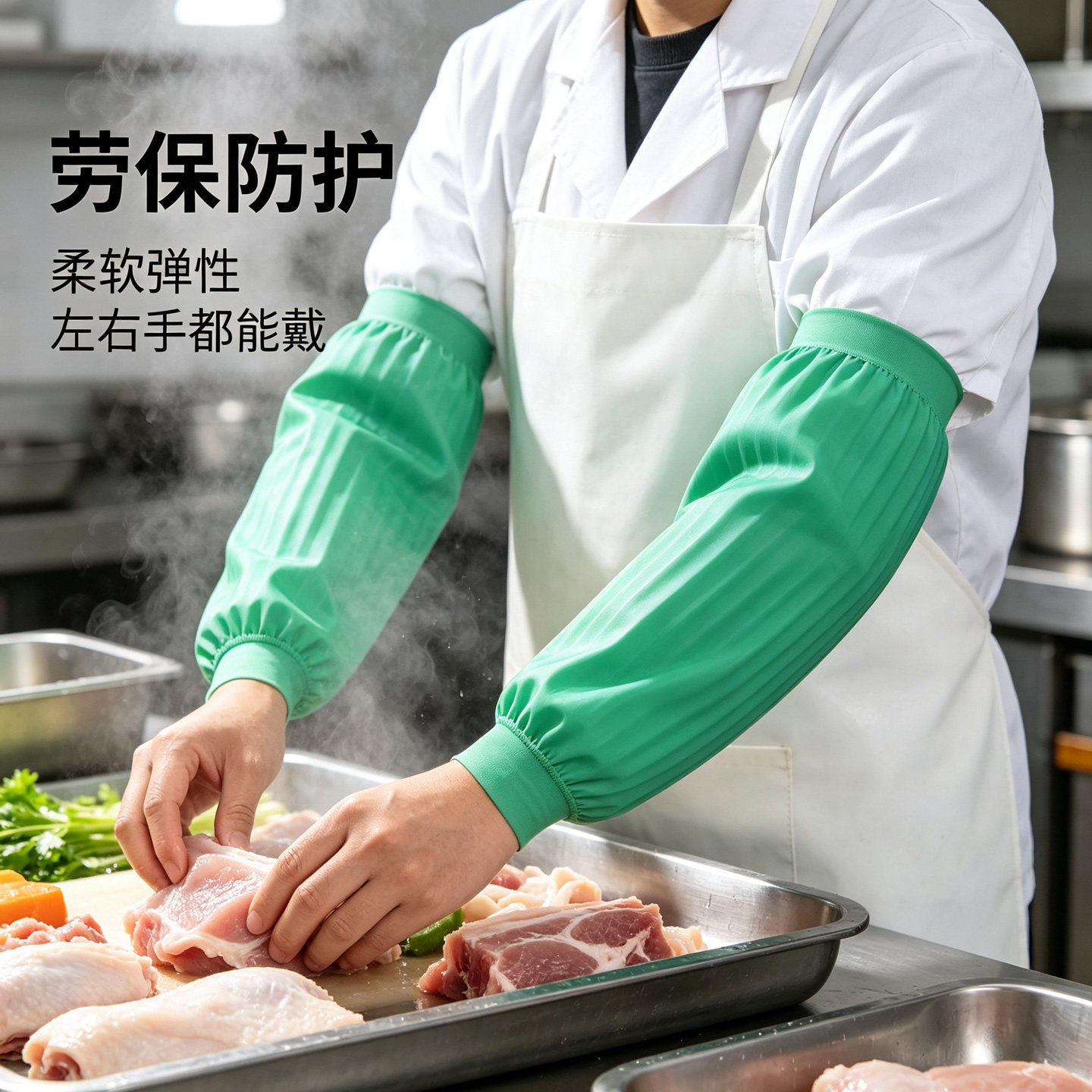 天然乳胶防水套袖防油