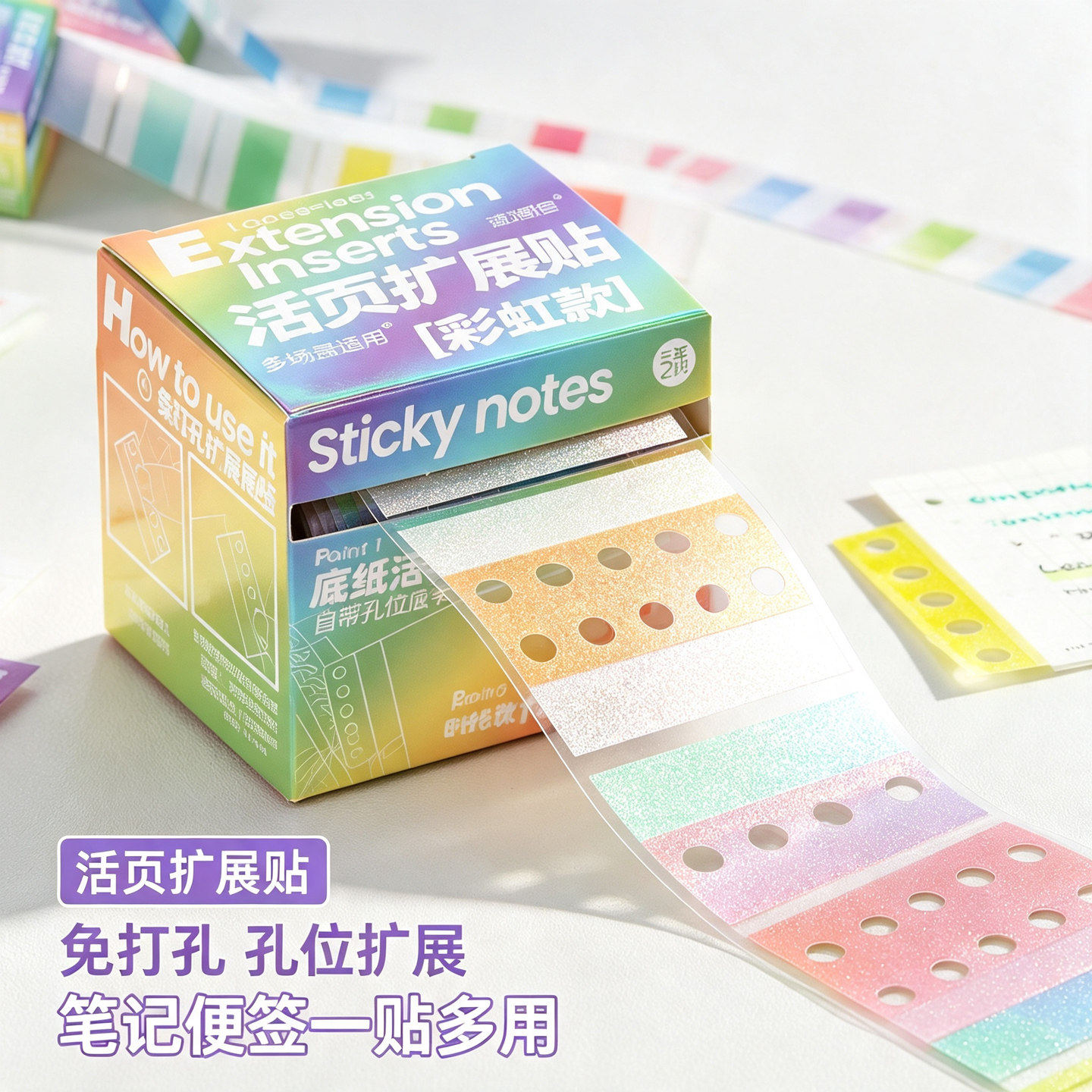 多巴胺抽拉活页孔位扩展贴