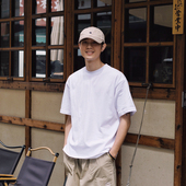 Hungry 重磅光板白t t恤男内搭白色打底衫 Artist夏季 纯棉圆领短袖