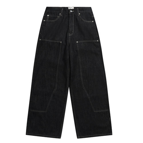 复古阿美咔叽伐木牛仔裤