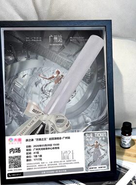 【薛之谦万兽之王】2026演唱会中空相框DIY萤光棒门票收纳展示框