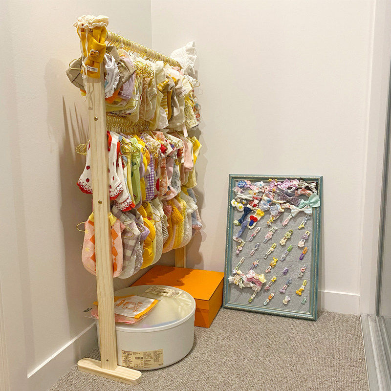 实木挂衣架狗狗卧室落地小型宠物衣柜室内小猫家用杆式收纳简易