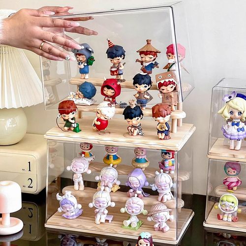 亚克力盒子木头盲盒收纳