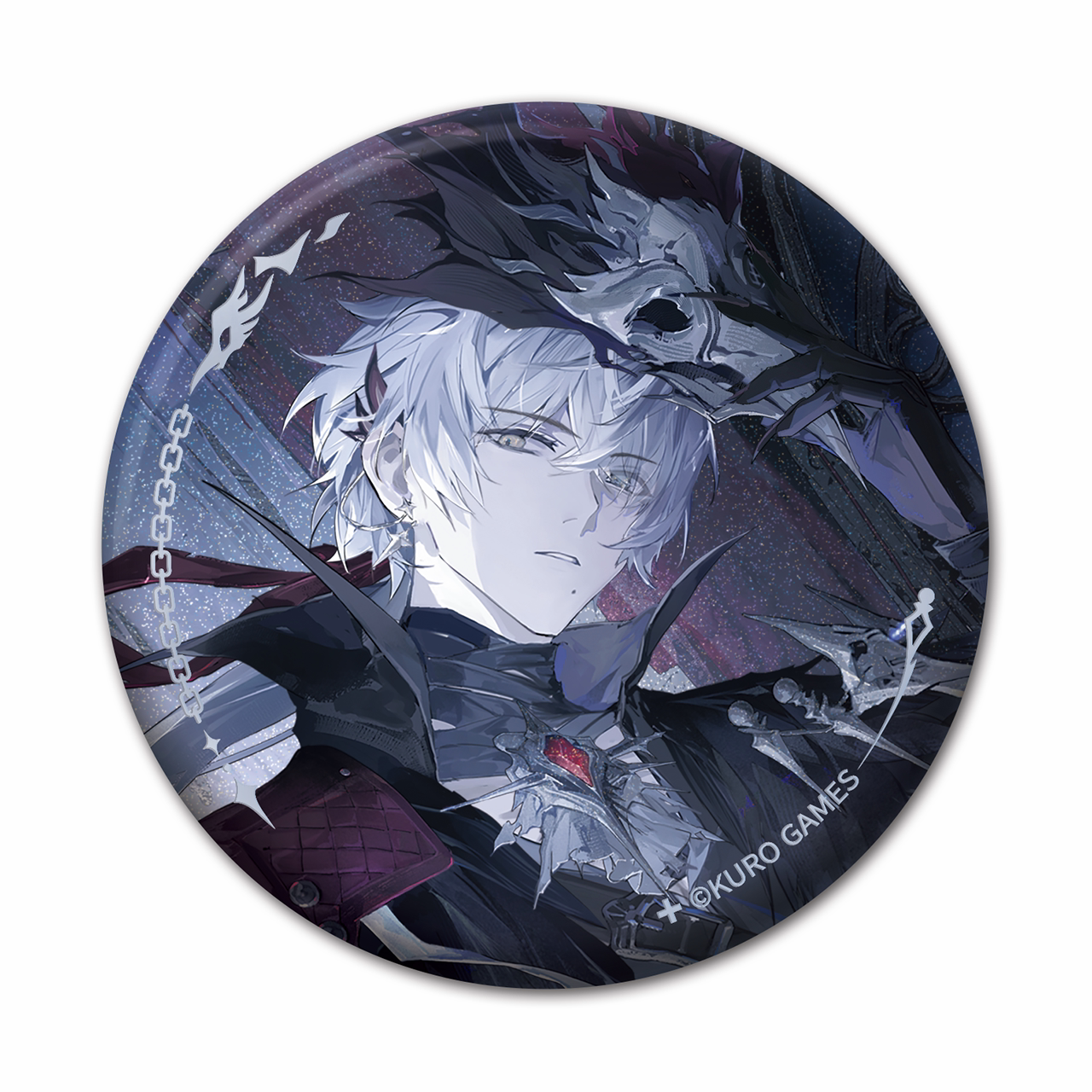 thumbnail for Punishing: Gray Raven Themed Twin Flash Badge Lucia · Crown of Crown Kamui Wanshi Kuro Games