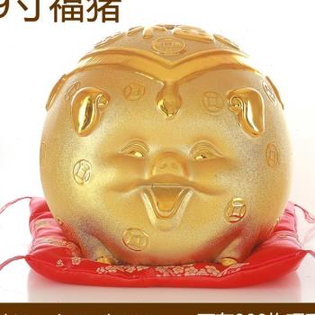 新品2019新款福猪陶瓷大号金猪存钱罐可爱创意开业礼品儿童储蓄品