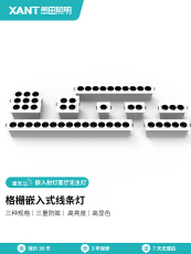 Сетка света 想田led嵌入式线条格栅灯家用客厅无主灯照明防眩射灯预埋长条