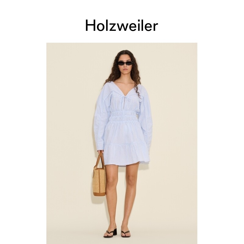 [博主同款][新品]Holzweiler女士24秋冬新款Liebe连衣裙法式