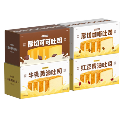 一只小叉叉厚切黄油吐司安佳黄油手撕面包早餐整箱三明治小零食
