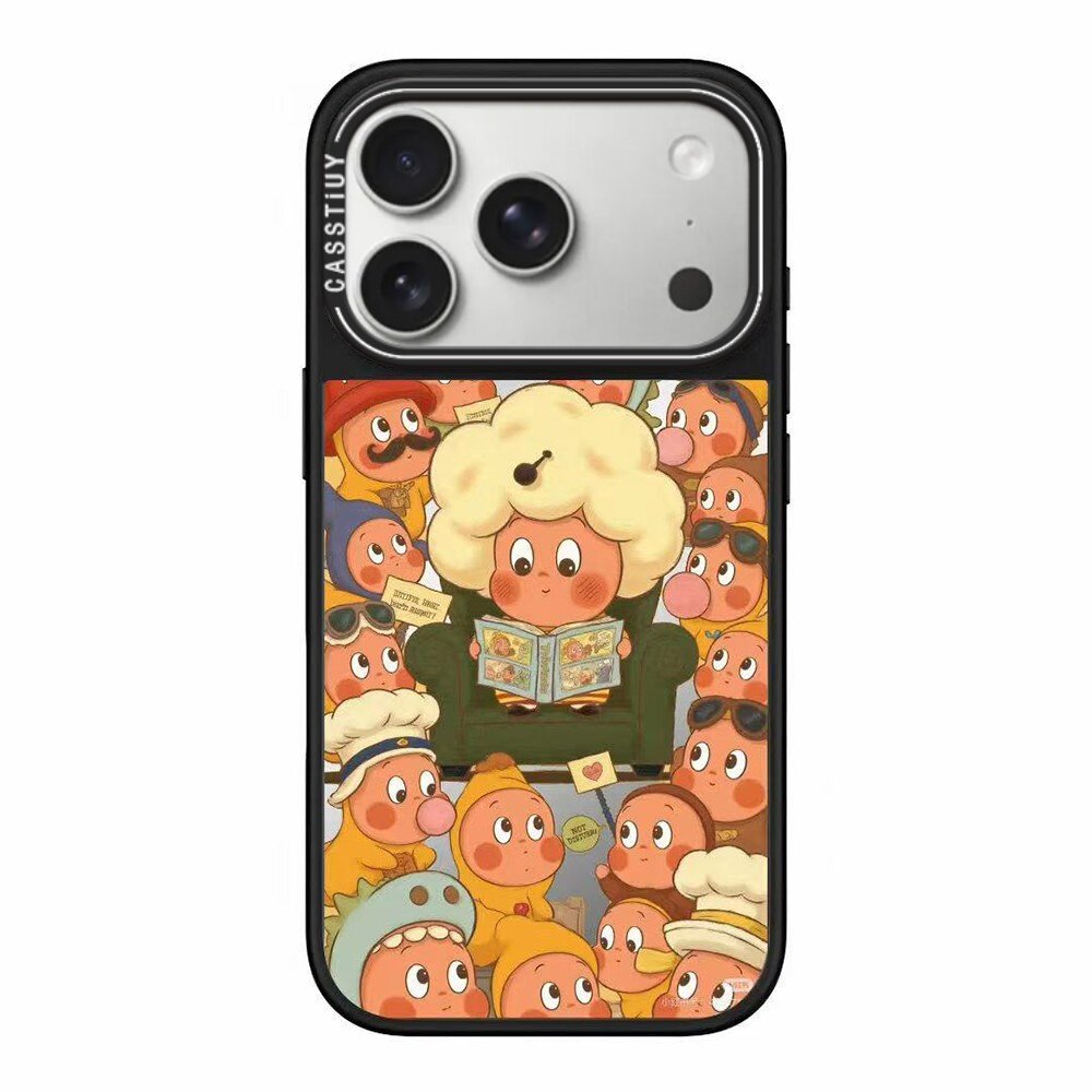 CASSTIUY联名爆炸头星星人适用苹果17promax手机壳iPhone16pro保护套15磁吸MagSafe防摔14可爱13卡通12创意
