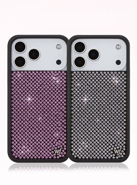 wildflow闪耀系列镶钻镶嵌水晶手机壳适用于苹果iphone17promax保护套14钻石闪钻16pro硅胶15防摔wf华强北13