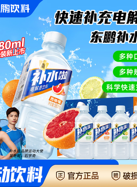 东鹏补水啦电解质维生素功能饮料380ml*24瓶整箱补充水分电解质水
