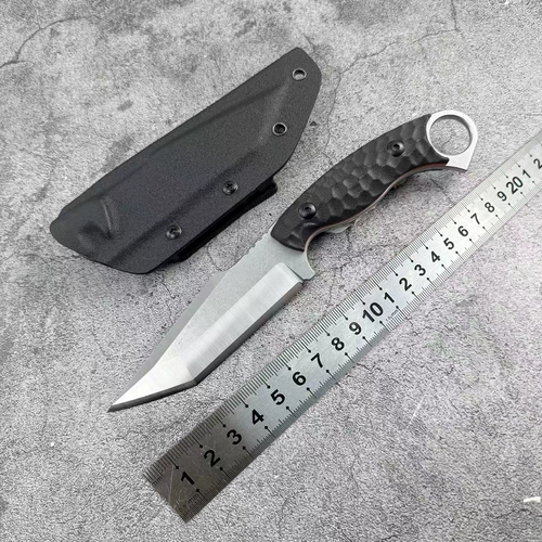 Наружное кольцо EDC Хвостовое кольцо маленькое прямое нож Портативный нож когтя на открытом воздухе. Выживание.