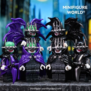DC小丑狂笑之蝠黑暗骑士超级英雄蝙蝠侠第三方积木人仔拼装玩具