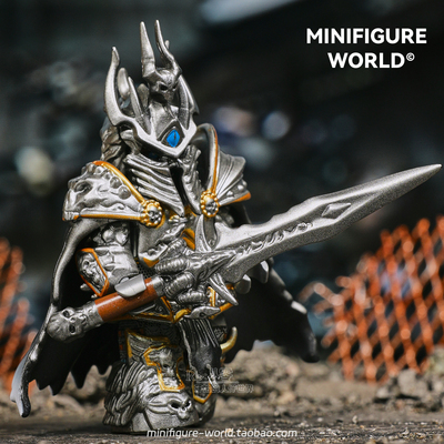 魔兽世界巫妖王霜之哀伤天灾军团冰封王座第三方拼装积木人仔玩具