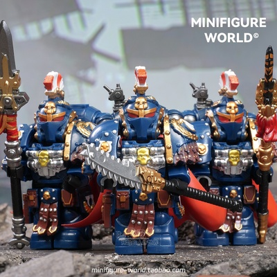 战锤40K战棋圣枪执行者星际极限战士太空野狼积木人仔拼装玩具