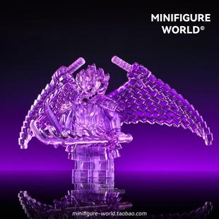 火影忍者须佐能乎宇智波佐助万花筒写轮眼动漫第三方积木人仔玩具