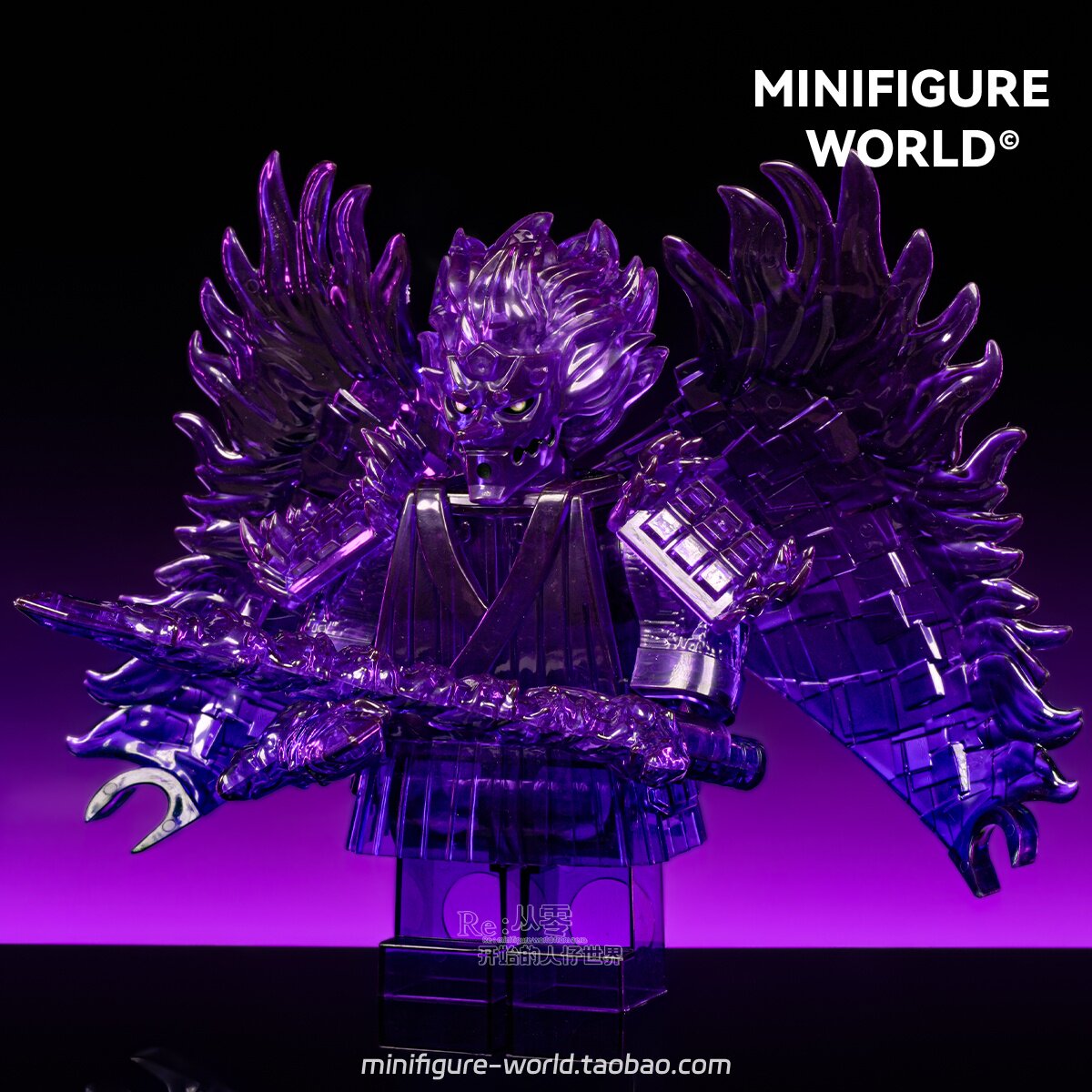 超大巨型须佐能乎火影忍者宇智波佐助鼬拼装积木人仔玩具公仔摆件