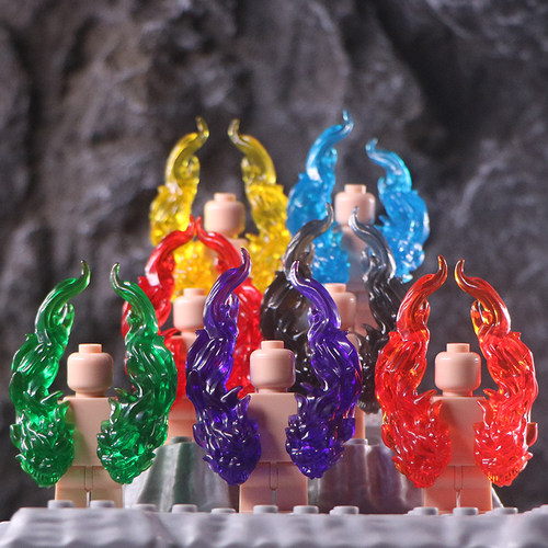 【特效件】兼容乐高积木人仔拳套长枪刀剑第三方透明动漫武器配件