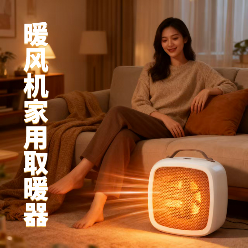 暖风机家用取暖器办公室小型电暖器宿舍电热扇桌面速热迷你暖风机