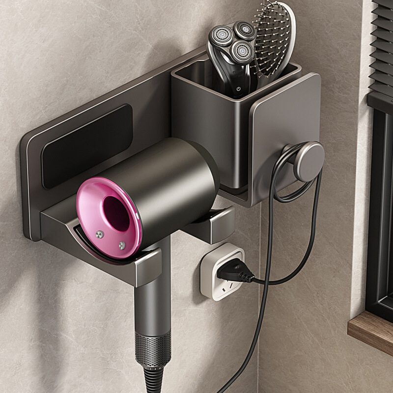 不锈钢吹风机置物架免打孔