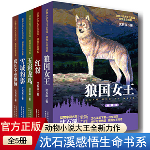 正版童书 沈石溪动物小说全集感悟生命书系 全套8册狼国女王五彩龙鸟雪域豹影红豺7-12-15岁儿童文学中小学生狼王梦