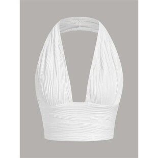 修身 Top 丰胸吊带背心上衣Irregular Cami Women Hem 欧美风夏季