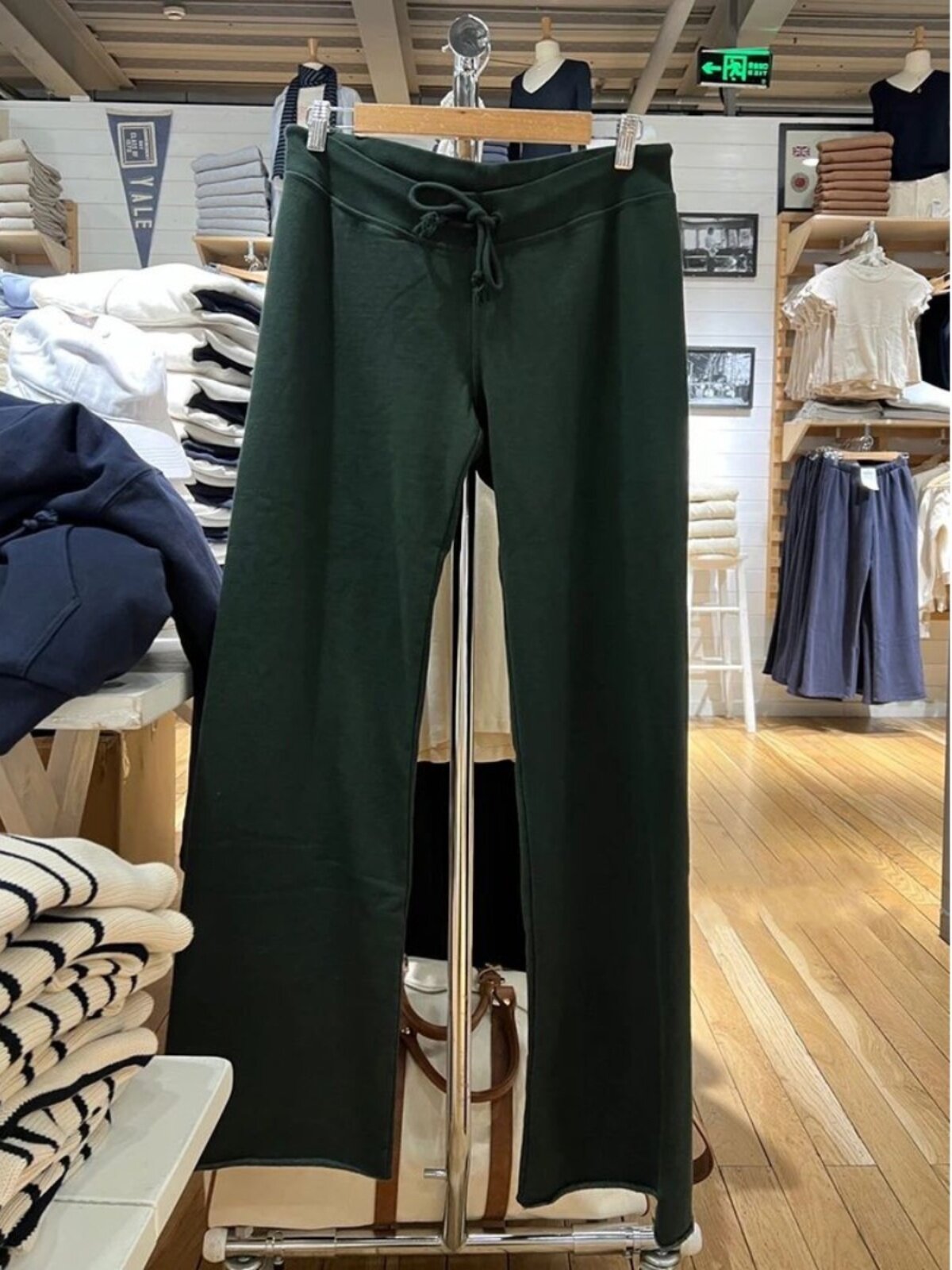 Drawstring Raw Edge Straight Pants with Rough Edges - Product image 4